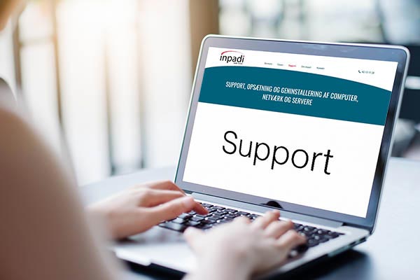 support geninstallering af computer 1 - Support
